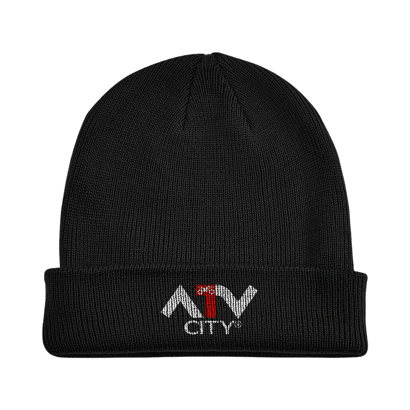 ATV City Black Fleece Beanie