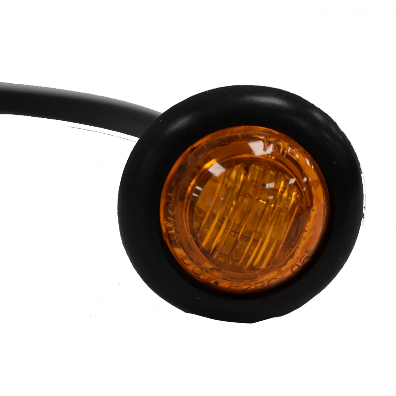 Road Legal Kit | 36mm Rubber Flush Mount Indicator Amber Lens