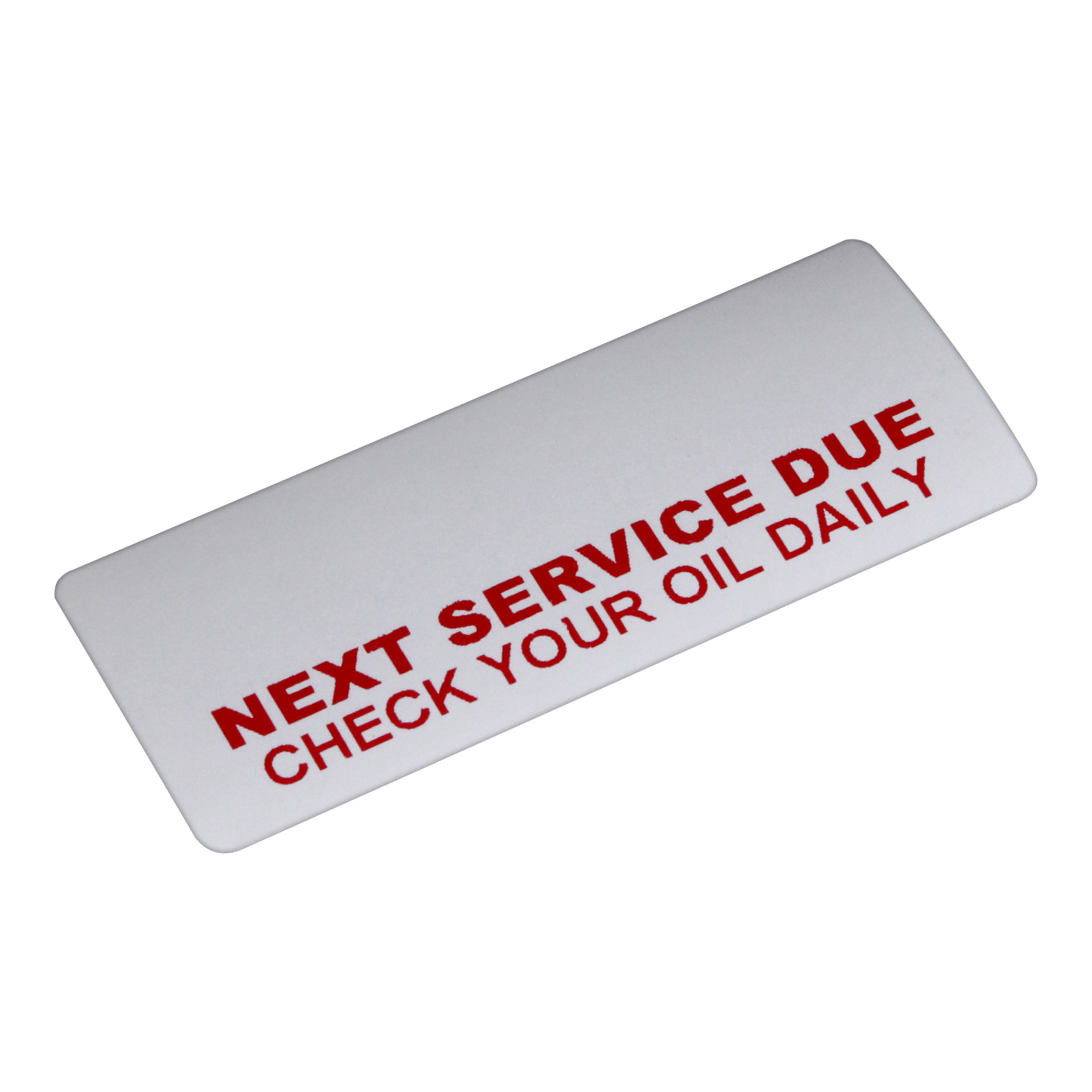 Service Reminder Stickers