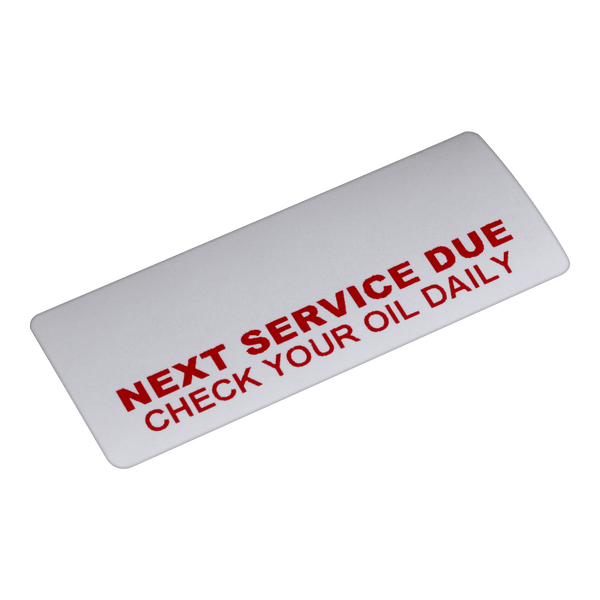 Service Reminder Stickers - Rødkilde ATV