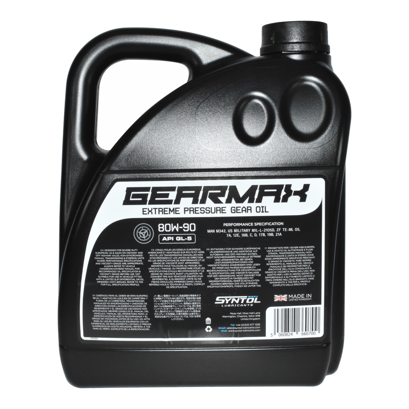 Syntol Oil GEARMAX Diff Oil 80W-90 4L