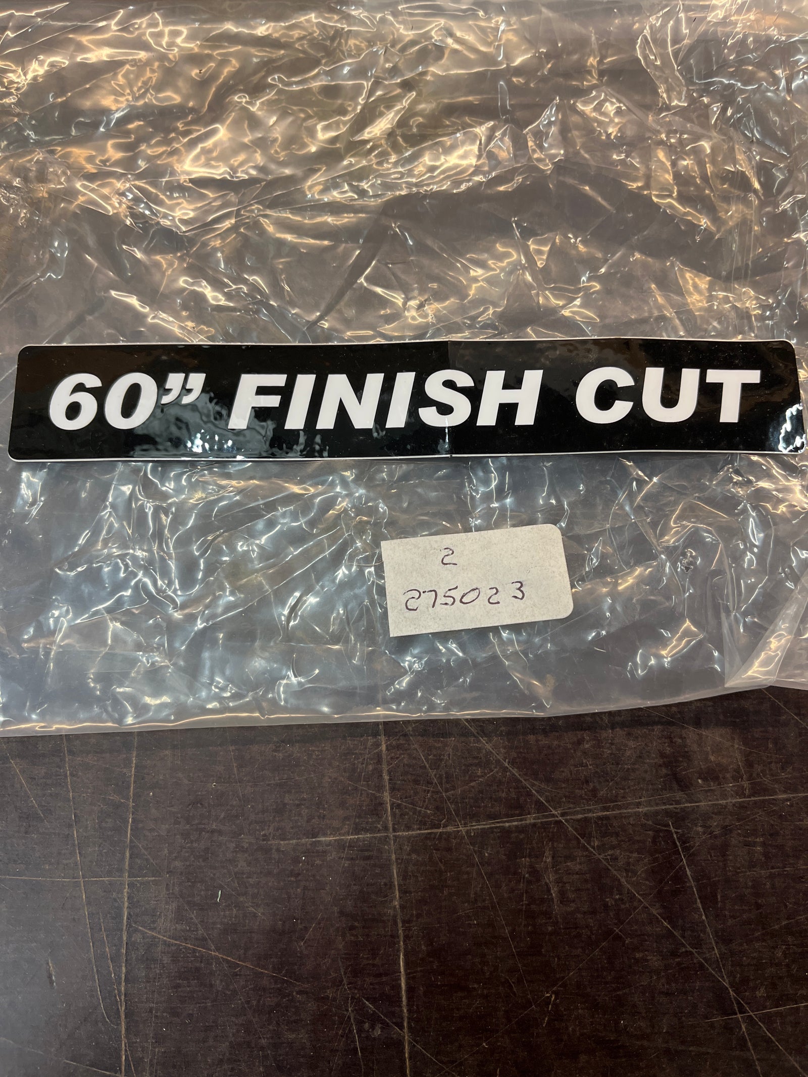 275023 - Kunz Decal Name (60" Finish Cut)