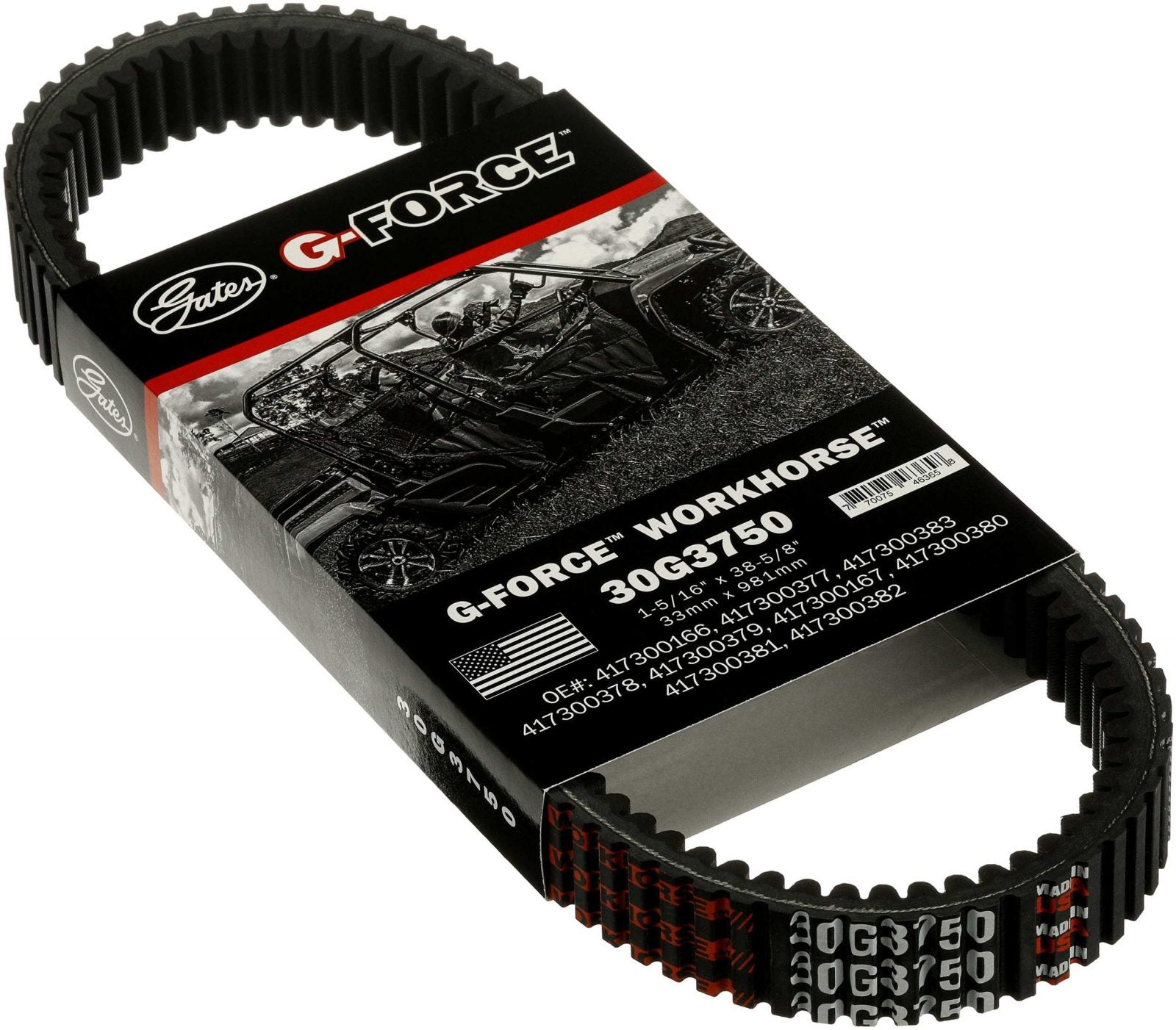 Gates CVT Drive Belt 30G3750 Can-Am Outlander WorkHorse