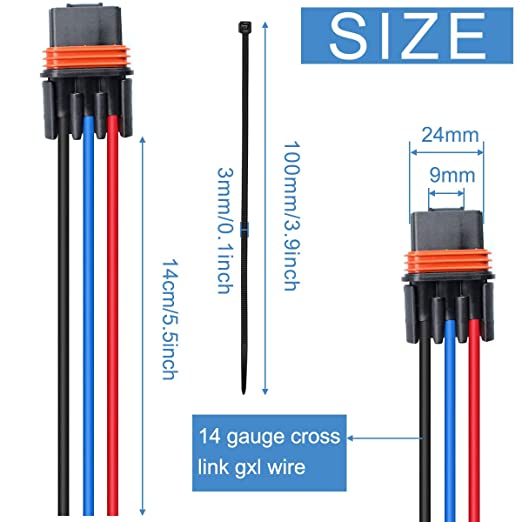 Wire 3-Pin Harness to Suit Polaris Pulse