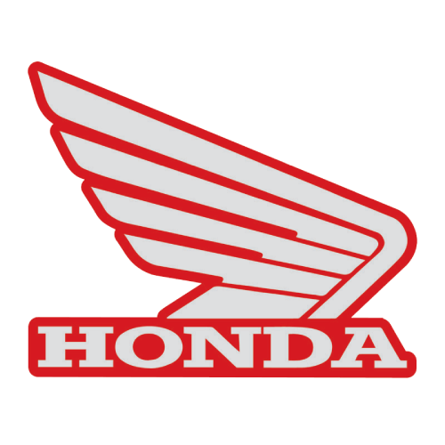 Honda – Tank Sticker 133mm – Red/Silver Wing R/H