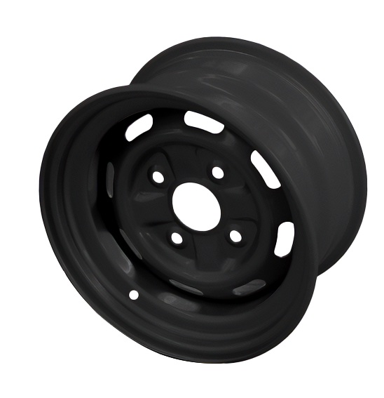 Steel Rim | Black | 12×6 | 4/110 PCD | offset+15 | Front