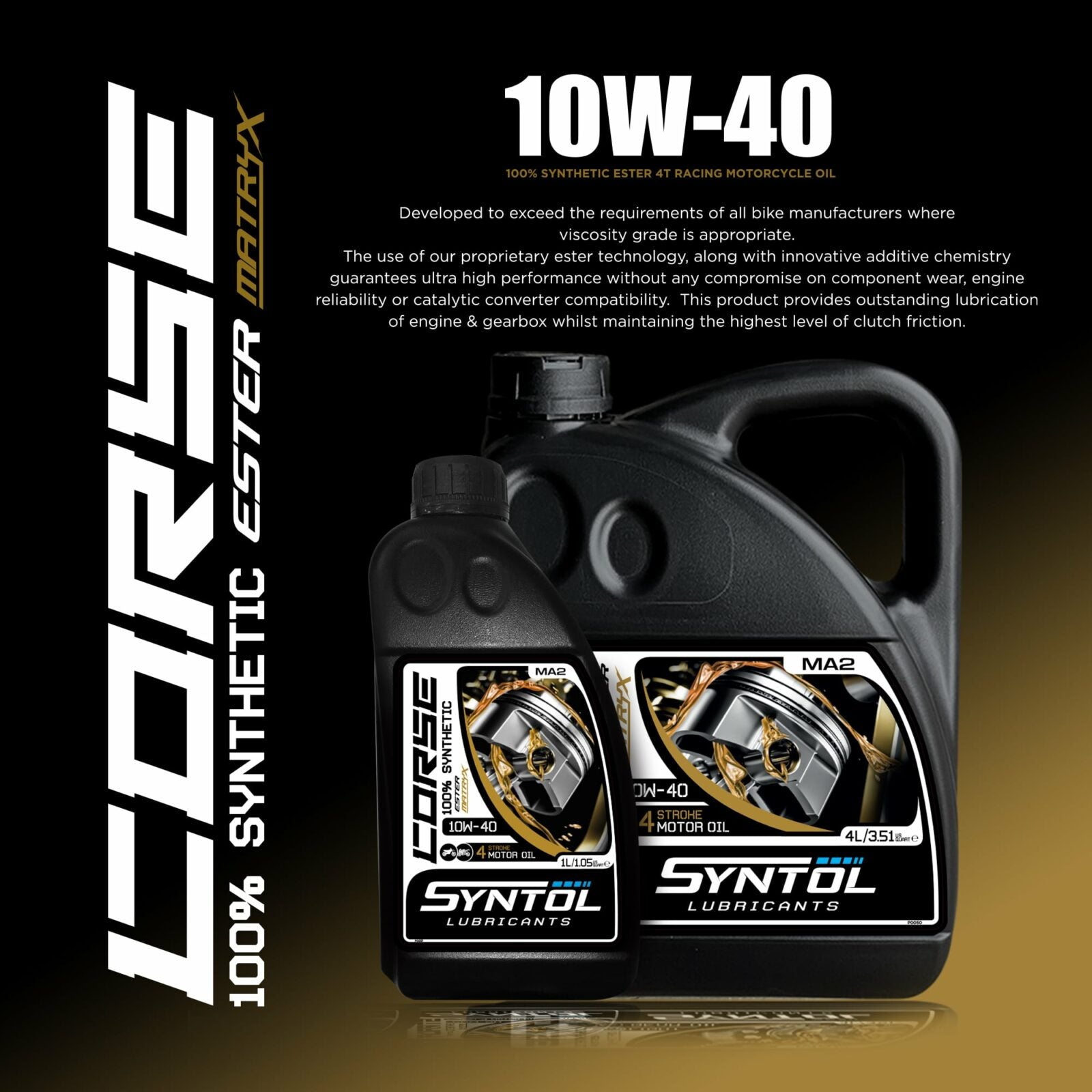 Syntol Oil Corse 100% Synthetic 10W-40 60L