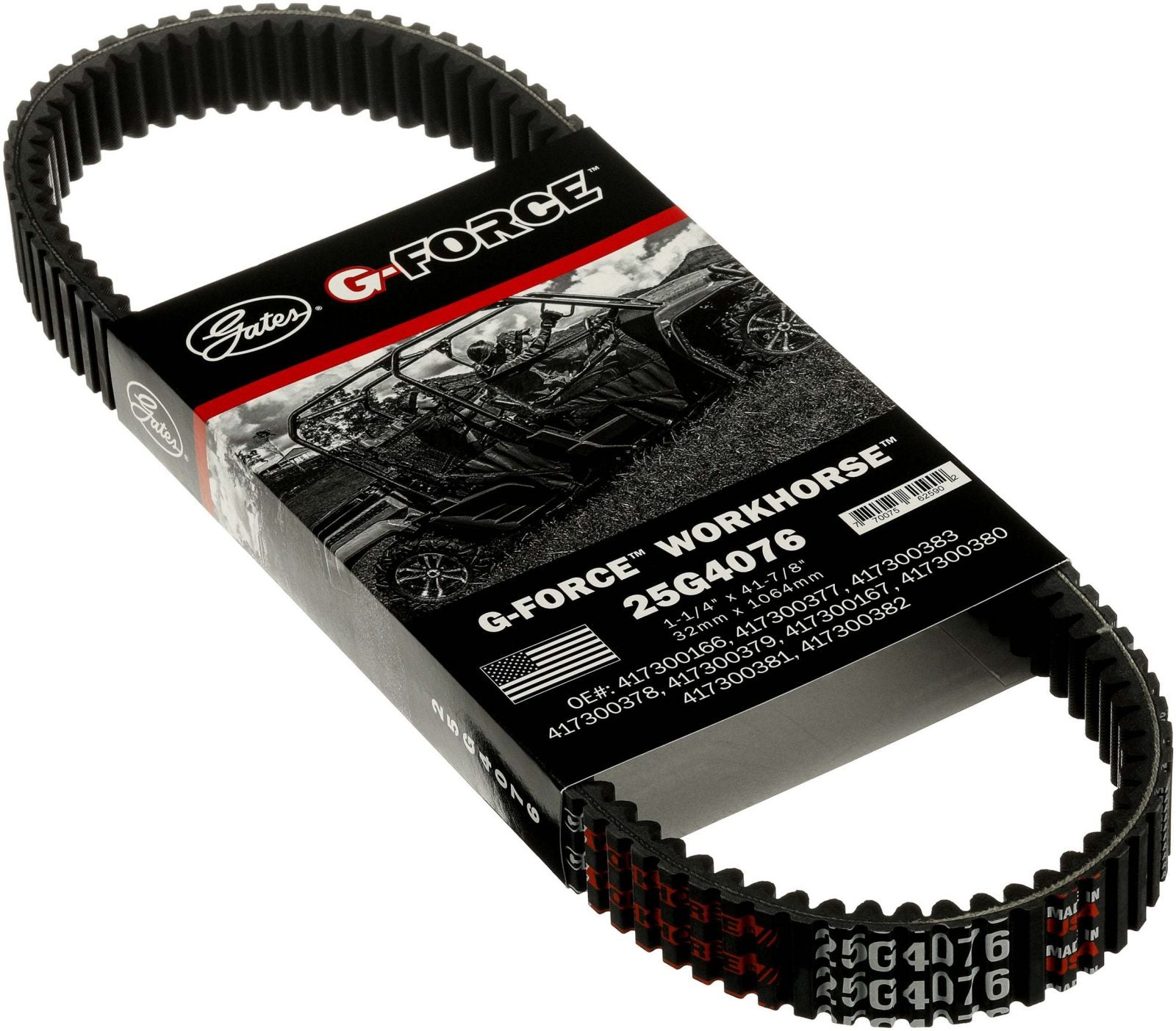 Gates WORKHORSE G-Force CVT Belt Polaris Ranger 570 25G4076