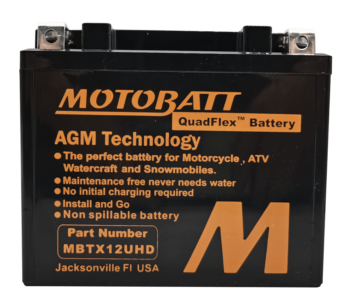 MBTX12UHD BLACK MOTOBATT BATTERY 12V 14AH