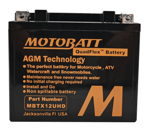 MBTX12UHD BLACK MOTOBATT BATTERY 12V 14AH