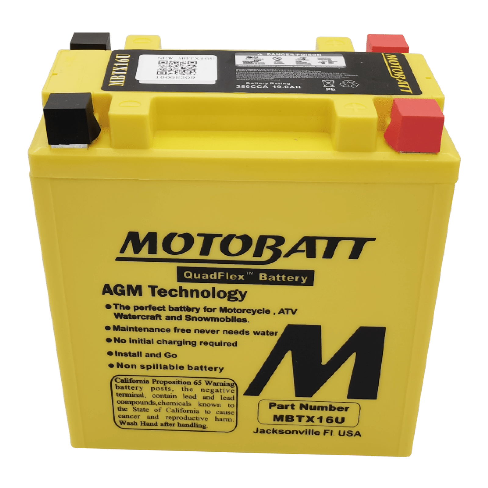 Motobatt Battery MBTX16U