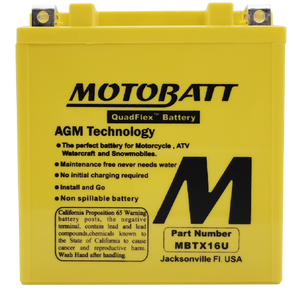 Motobatt Battery MBTX16U