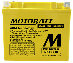 Motobatt Battery MBTX20U