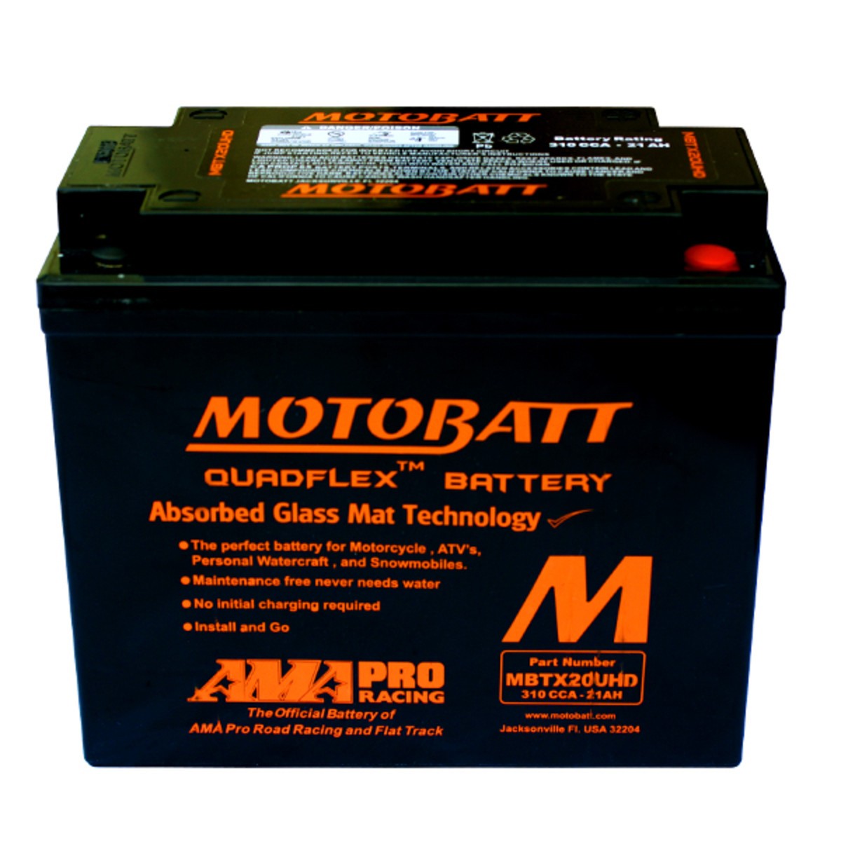 MBTX20UHD MOTOBATT 12V 21AH