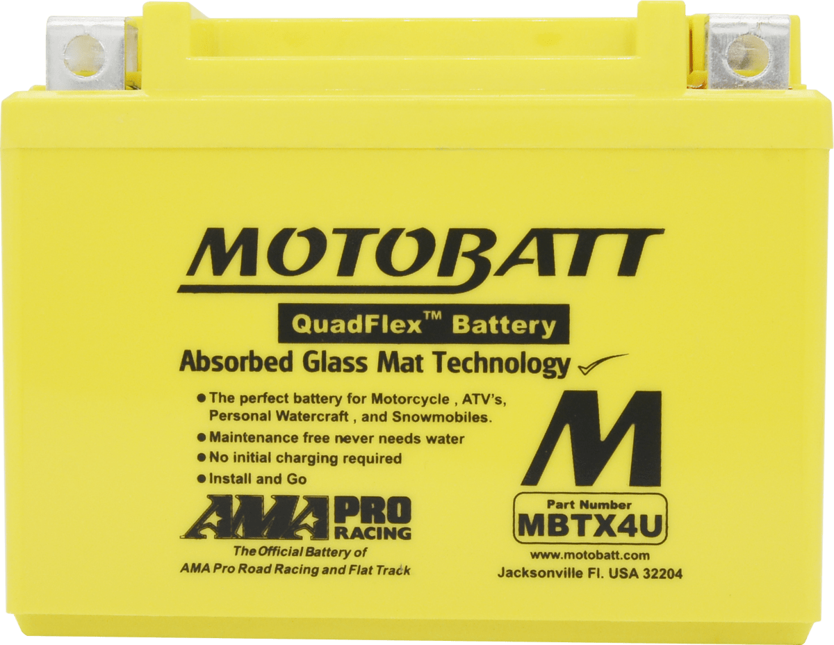 MBTX4U MOTOBATT BATTERY 12V 4AH