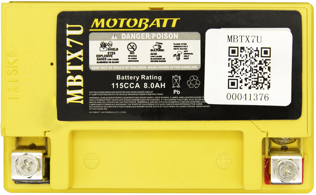 MBTX7U MOTOBATT BATTERY 12V 8AH