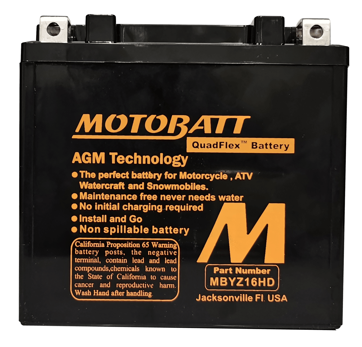 MBYZ16HD MOTOBATT BATTERY 12V 16AH