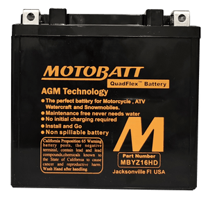 MBYZ16HD MOTOBATT BATTERY 12V 16AH