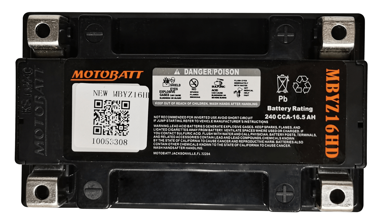 MBYZ16HD MOTOBATT BATTERY 12V 16AH