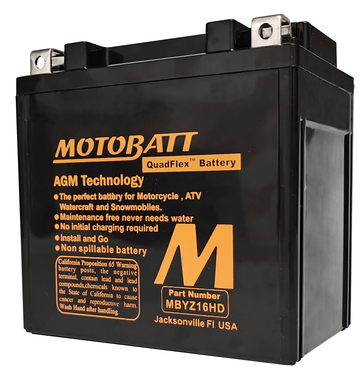 MBYZ16HD MOTOBATT BATTERY 12V 16AH