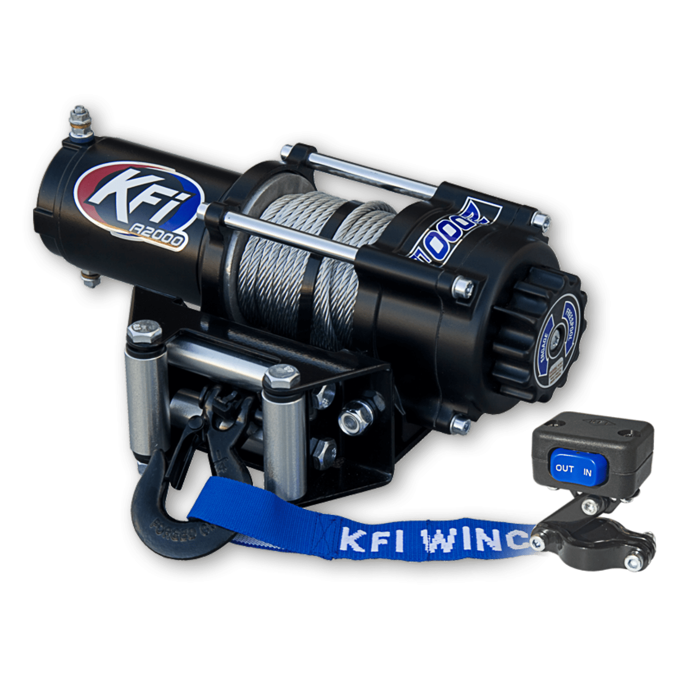 KFI | Winch | 3000lb – Steel Cable C/W Hand Remote