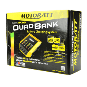 MOTOBATT QUAD BANK BATTERY CHARGER 12V