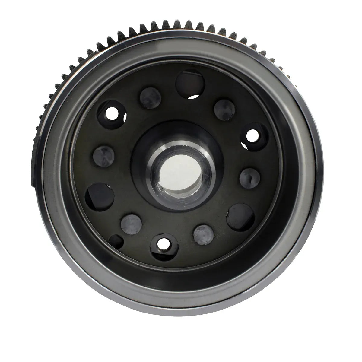 Improved Capped Magneto Flywheel + Ring Gear Til Yamaha YFM 600 Grizzly 1998-2001