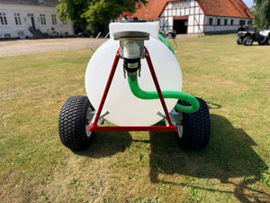 Set bagfra med parkeringsstativ