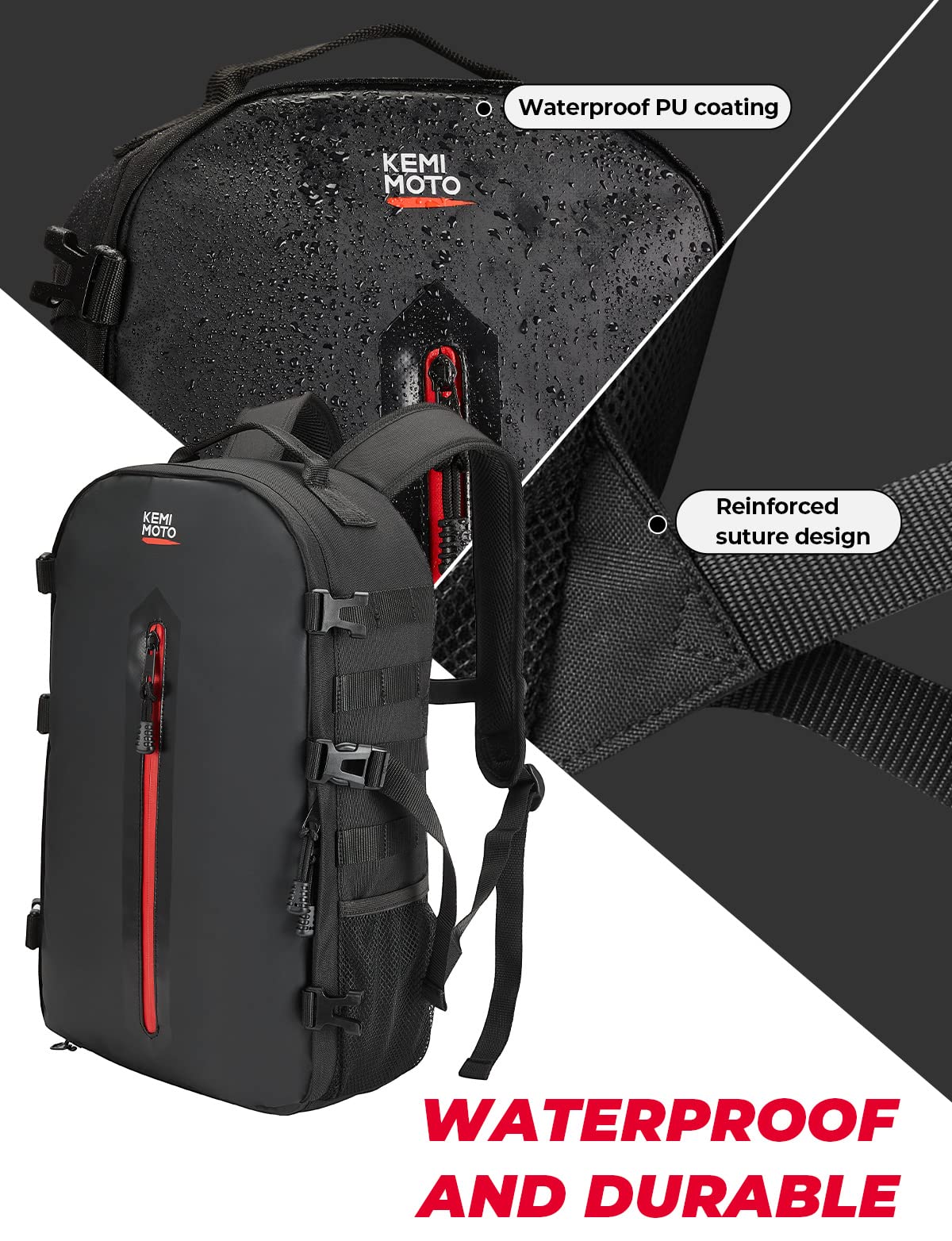 china waterproof motorcycle helmet bag factory 20L Motorcycle Helmet Bag with Hidden Helmet Net