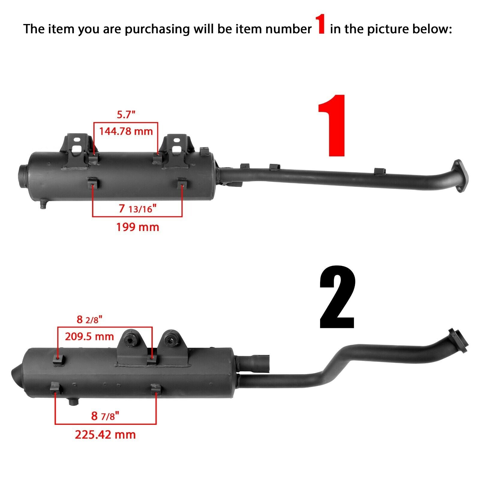 MUFFLER KVF650/750 4wd Oem 18087-0167/0098