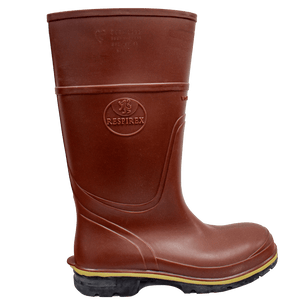 Steel Toe Cap Wellington Boots – Brown – Size 13