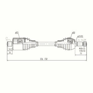 CV Shaft | Polaris Ranger RZR 1000 2014 | Rear