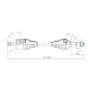 CV Shaft | Can-Am Commander 800 / 1000 2011-12 | Front L/H