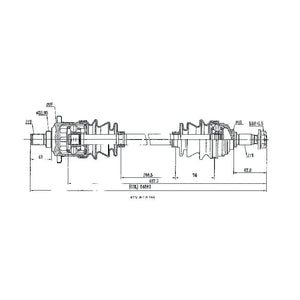 CV Shaft | Arctic Cat 400 / 500 / 650 4×4 | Front / Rear