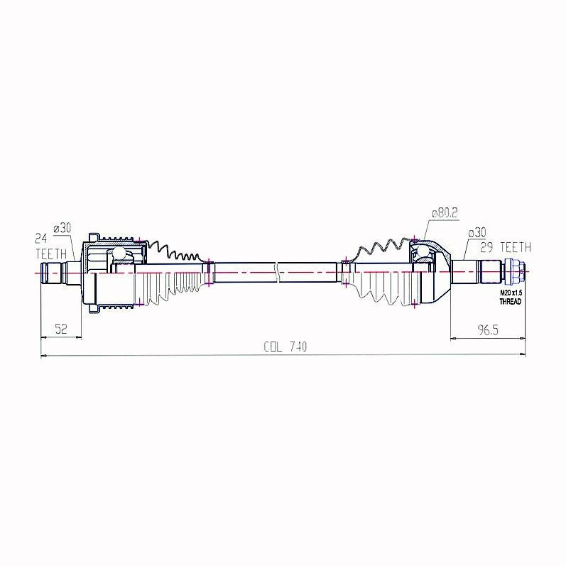 CV Shaft | Can-Am Outlander L 450 EFI / L 500 EFI / Renegade 500 EFI | 570 Front R/H