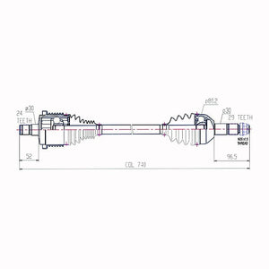 CV Shaft | Can-Am Outlander L 450 EFI / L 500 EFI / Renegade 500 EFI | 570 Front R/H