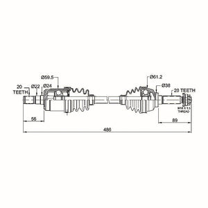 HYPER CV Shaft Suzuki King Quad 450/500/700/750 Front