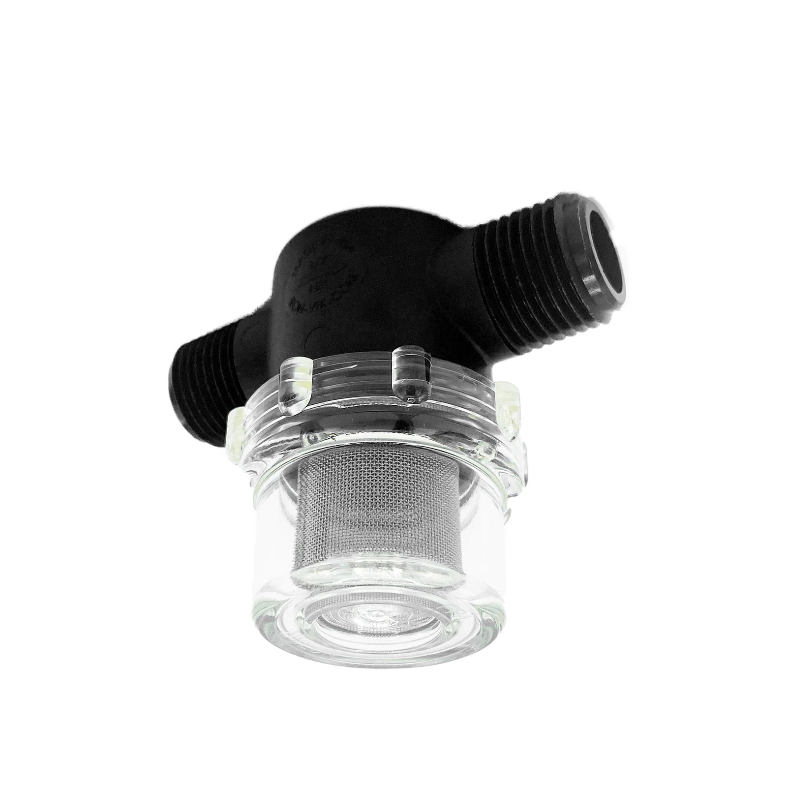 Inline Strainer 1/2 inch MNPT 50 Mesh with Clear Bowl