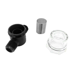 Inline Strainer 1/2 inch MNPT 50 Mesh with Clear Bowl