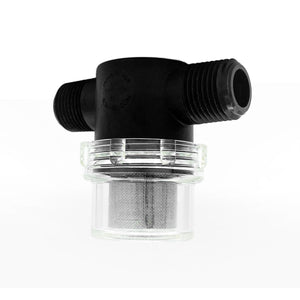 Inline Strainer 1/2 inch MNPT 50 Mesh with Clear Bowl