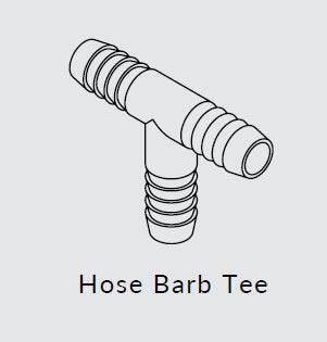 Fimco | Hose Barb Tee | 3/8”x3/8”x3/8” | Polypropylene/Nylon Inserts
