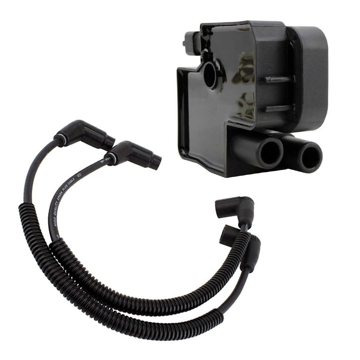 Ignition Coil Spark Plug Caps Kit: Can-Am/Outlander Renegade: 00-17