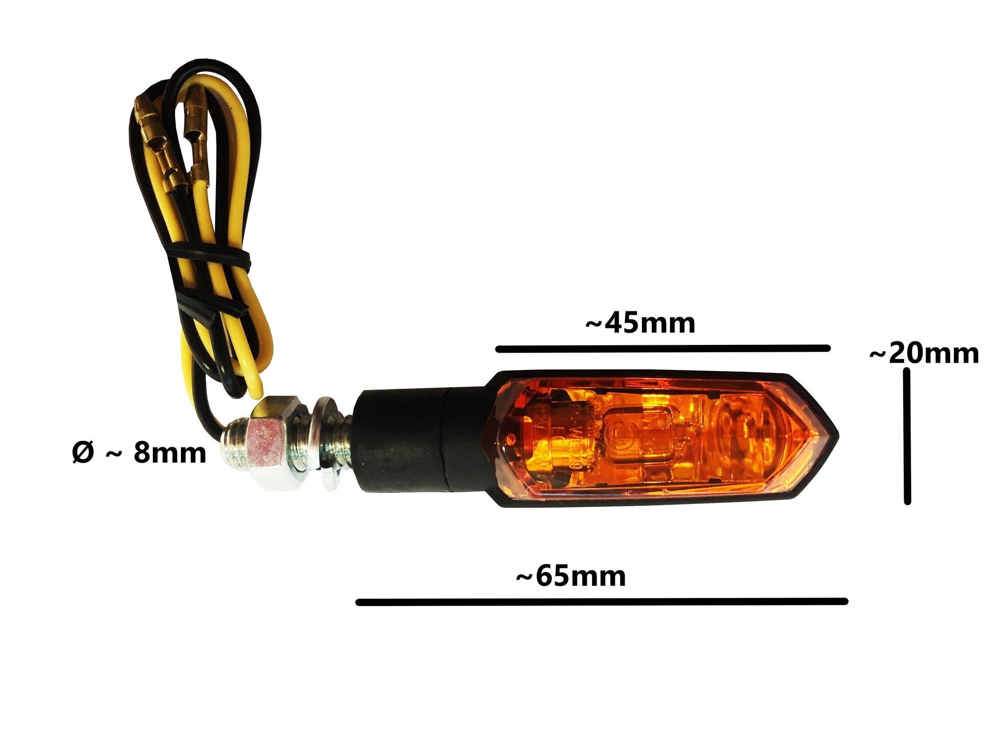 Indicator | Amber Lens/Black Stem