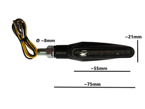 LED Indicator | Smoke Lens/Black Stem