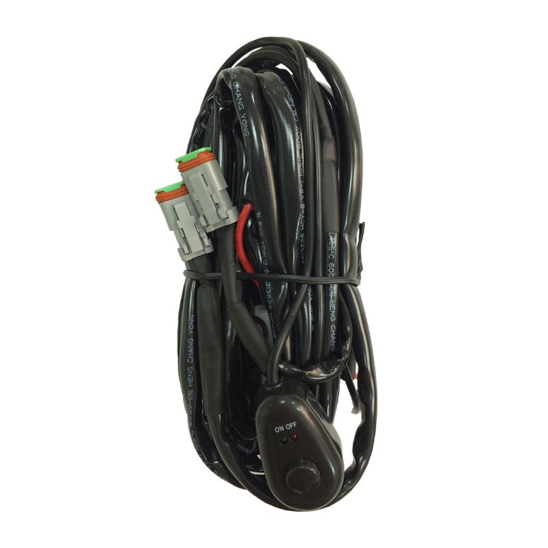 HYPER LED Light Bar Wiring Loom 12v Double Connector