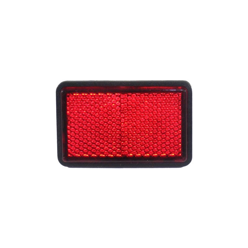 Rectangular Red Reflector With 5mm Mounting Bolt