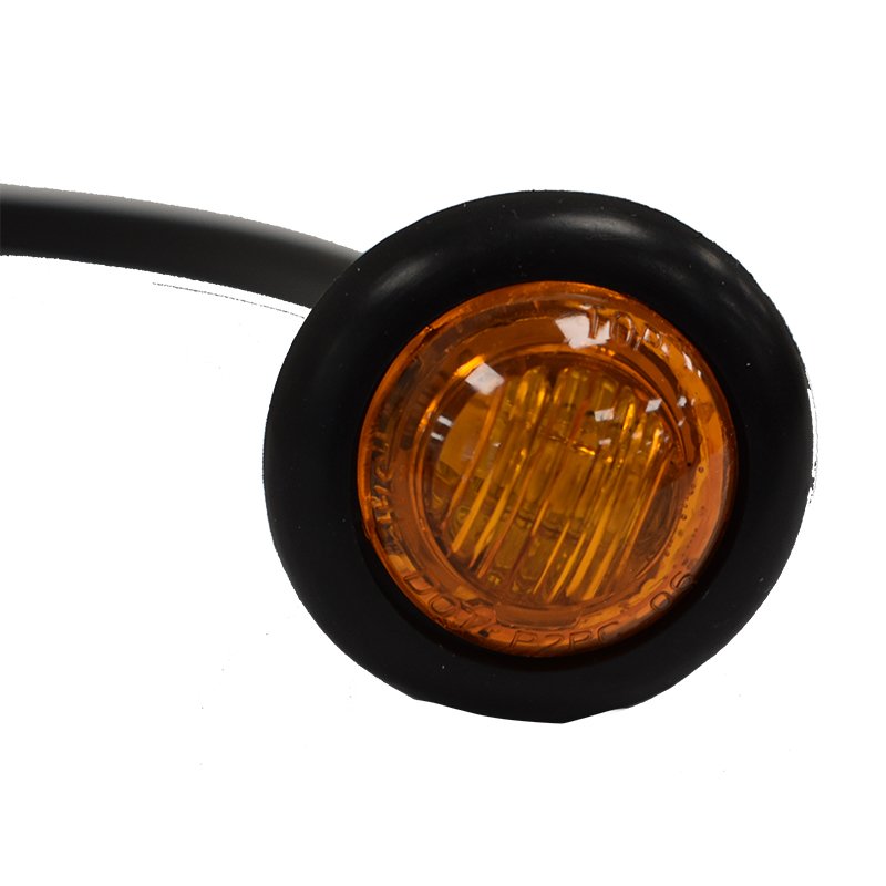 Road Legal Kit | 20mm Rubber Flush Mount Indicator Amber Lens