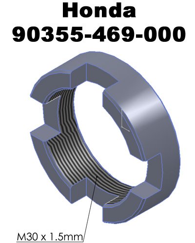SWING ARM NUT | Honda | TRX | OEM 90355-469-000