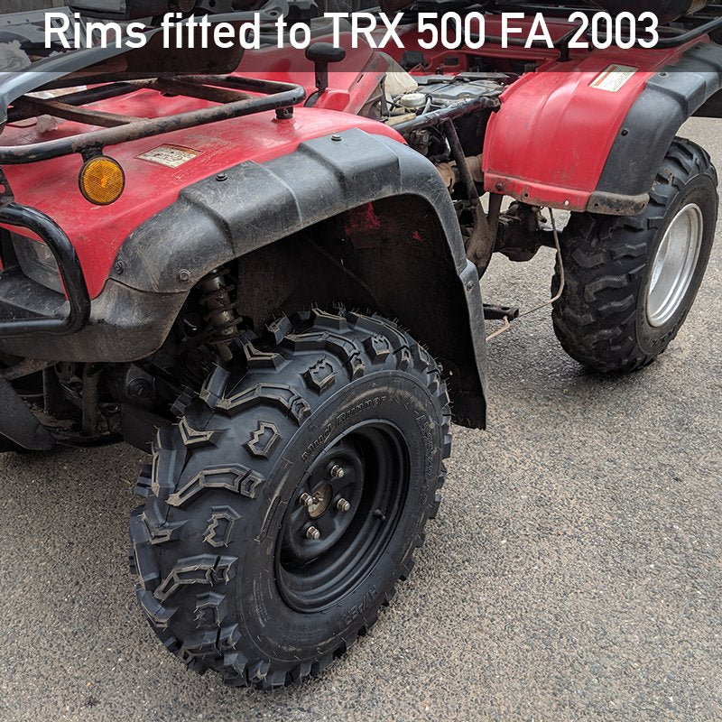Steel Rim | Black | 12×6 | 4/110 PCD | offset+15 | Forreste - Rødkilde ATV