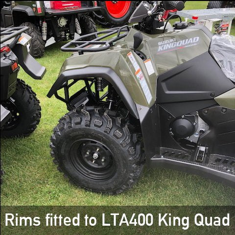 Steel Rim | Black | 12×6 | 4/110 PCD | offset+15 | Forreste - Rødkilde ATV
